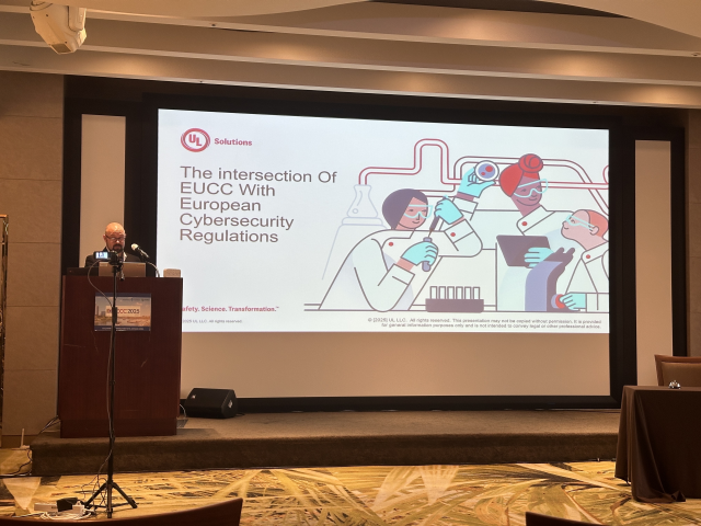 FunSafetyGuru's tweet image. The 2025 International Common Criteria Conference highlighted the CRA requirements, and the path to get CRA compliance through EUCC. UL Solutions provide full support on the CRA compliance journey. #weareULSolutions #CRA #Cybersecurity