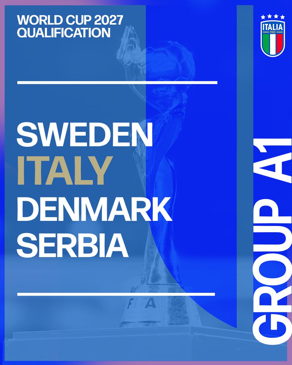 Azzurri_En's tweet image. It’s official! 🚨

The Azzurre's opponents are in! Here’s who they will face on their journey to the 2027 World Cup 🗺️👀

#Azzurre #LeAzzurreSiamoNoi