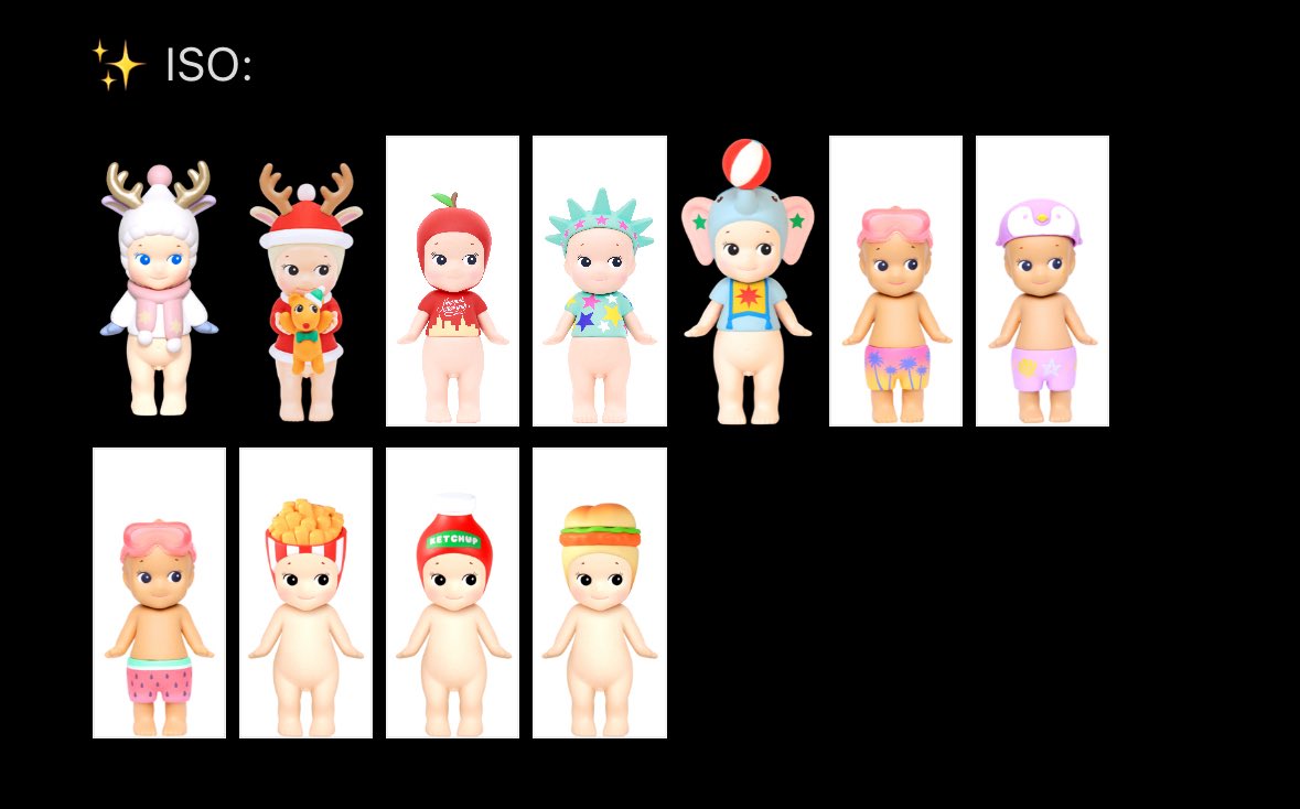 wts Ifb | wtt lft sonny angel

X SENSITIVE &amp; RUSH SHIPPING
(2nc pic for prices)
- tingi
- all with box and foil

want: 3rd &amp; 4th pic

📍: QC
🧾: gcash / maya / gotyme
🚚: ggx / j&amp;t / sdd

🏷️ sonny angel ph dalmatian french bulldog penguin gorilla macaw fawn sandwich orange rhino