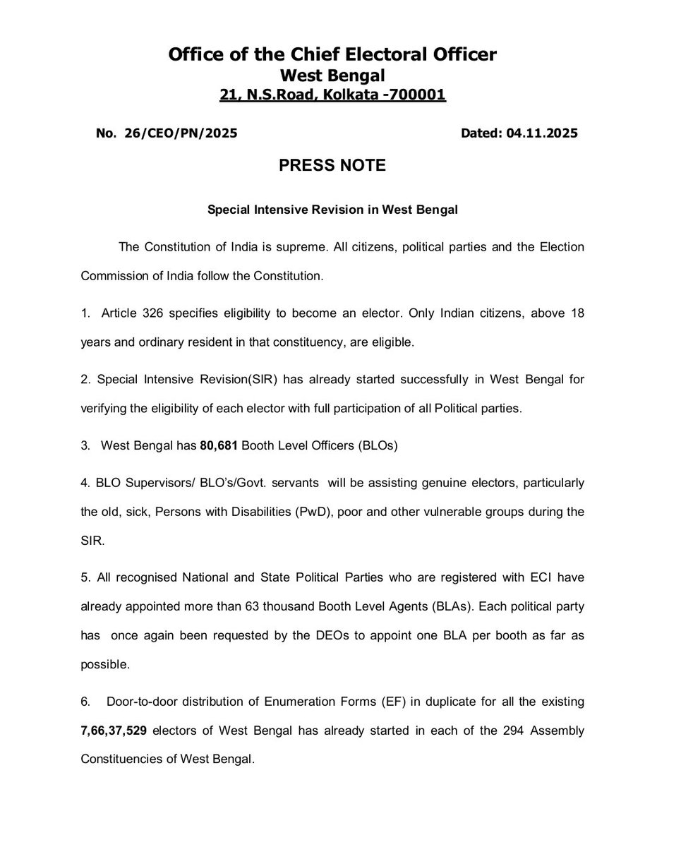 CEO West Bengal tweet media