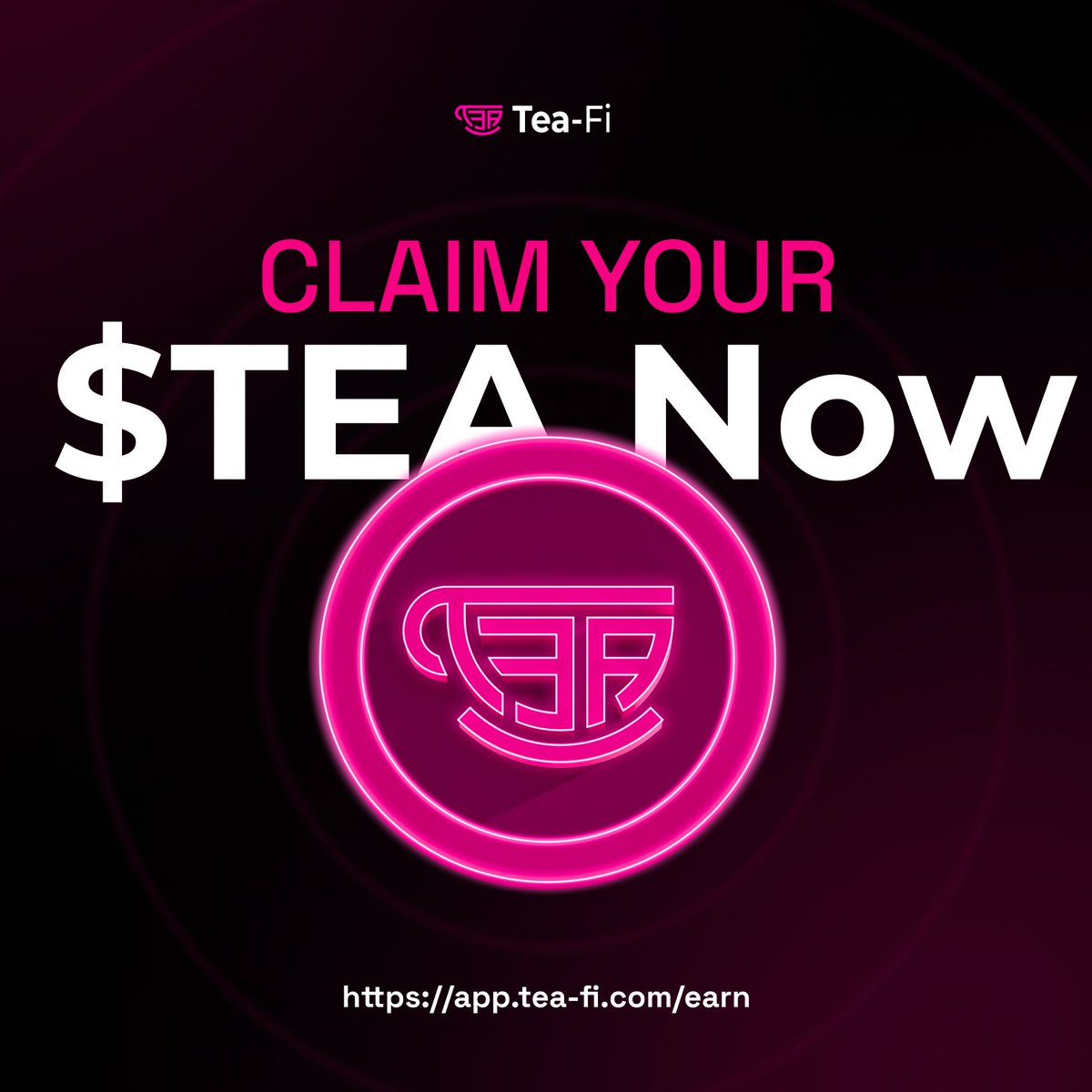 The wait’s over. $TEA claim is live! ☕️

You can now access 28.5% of your airdropped tokens and decide how to brew your next move.
Stake it, hold it, or play your own strategy. The choice is yours.

👉 app.tea-fi.com/earn/?tab=stak…
#TeaFi #DeFi