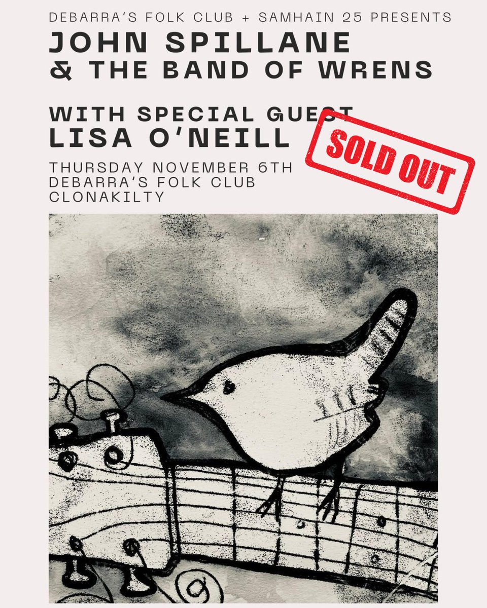 Tonight's gig at <a href="/DeBarraFolkClub/">DeBarra’s Folk Club</a> with
<a href="/lisaoneillmusic/">Lisa O'Neill Music</a> is SOLD OUT! If you missed out on tickets, my De Barra's residency continues on Thursday 4th of December.

#johnspillane #irishmusic #folkmusic #westcorkgigs #lisaoneill