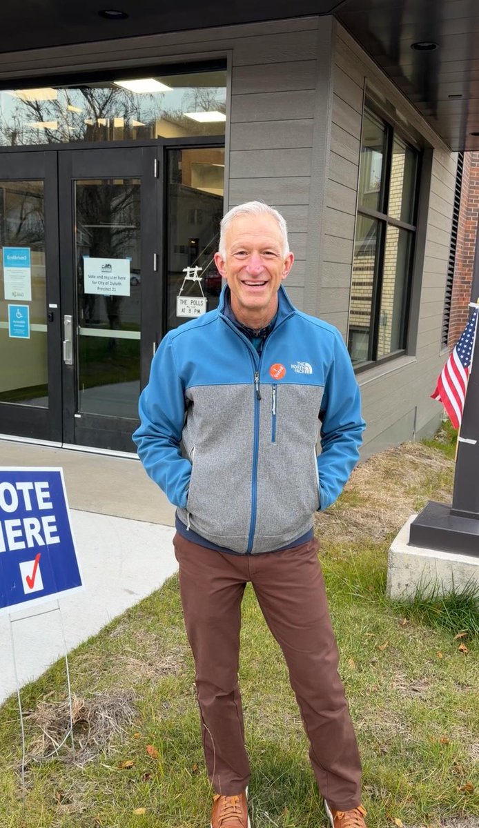 RogerForDuluth's tweet image. Voted! ✅

Took all of 3:57 from start to finish. 

Don&apos;t skip your opportunity today to weigh in on important City Council and School Board races! 

pollfinder.sos.mn.us