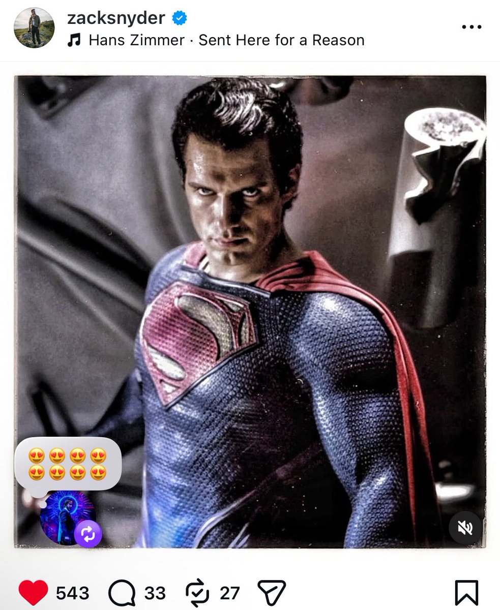 New Zack Snyder post on Instagram 
Believe the hype  
#RestoreTheSnyderVerse