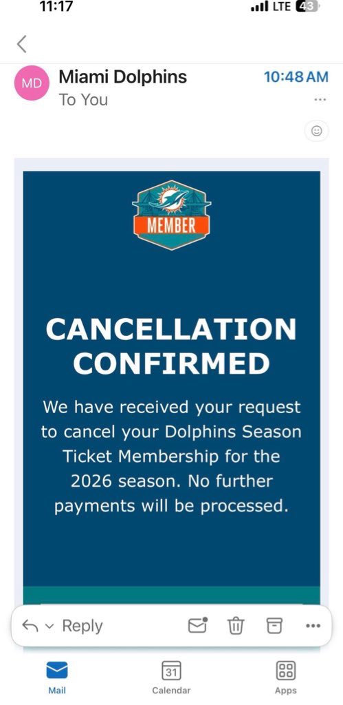GreatWhiteJawz's tweet image. Canceled my season tickets earlier today. I refuse to pour anymore money into these dumpster fire franchise until things are fixed
