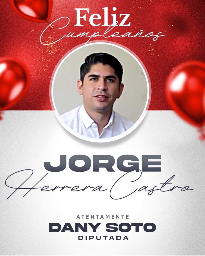 ¡Muchas felicidades mi estimado <a href="/YorchHerrera/">Jorge I. Herrera</a>! 🙋🏻‍♀️

Te envío un fuerte abrazo y mis mejores deseos para este día tan especial. Que sigan los éxitos, la salud y las satisfacciones personales y profesionales. 🎂🎁🎊🎈