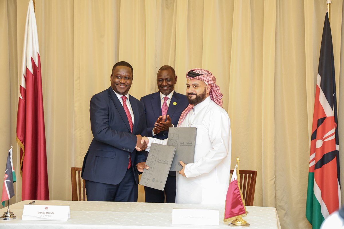 The NIFC is pleased to announce the signing of a landmark Memorandum of Understanding with the Qatar Financial Centre Authority (<a href="/QFCAuthority/">Qatar Financial Centre</a>) this afternoon, on the sidelines of the Second World Summit for Social Development.

The MoU was signed by Mr. Daniel Mainda, Chief
