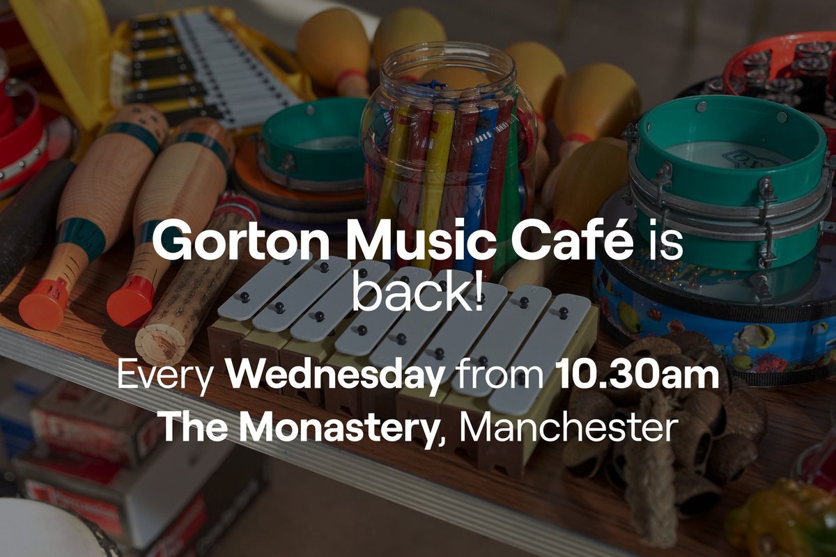 We're so happy that <a href="/MancCamerata/">Manchester Camerata</a> are back with their wonderful Music Café for people living with #dementia 🎵 

· FREE entry, with tea/coffee/biscuits ☕ 
· Professional musicians 🎻 
· Make new friends 🤝 
· No experience needed ❌ 

10.30am - 12pm, every Wed ✨ 

ℹ️ in bio 👆