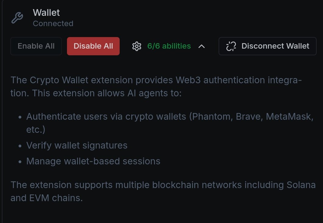 AGi_XT's tweet photo. Following our recent update, your wallet is now more than just a tool; it’s your gateway into AGiXT.

With wallet login, you can authenticate directly using Phantom, MetaMask, or Brave across Solana and EVM networks.

Once connected, your wallet doesn’t just sign in; it powers seamless, verified interaction between you and your AI agents.

This upgrade also unlocks x402 support, enabling instant, zero-fee crypto payments verified through wallet signatures.

No gas fees, no manual confirmations, just frictionless transactions built into the workflow.

It’s a new standard for how AI, identity, and payments connect.

And it brings us one step closer to a truly autonomous ecosystem.