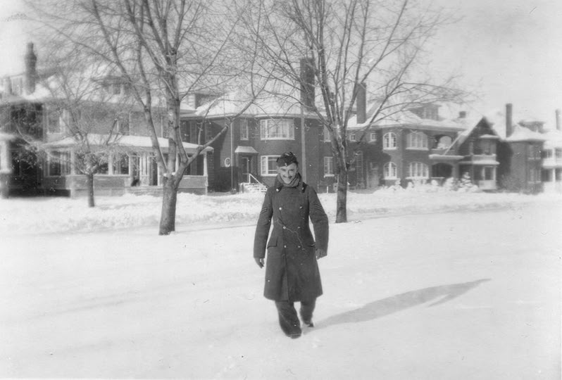 CREDIT: Place Resurgo Place
This photo shows a soldier who was temporarily billeted in Moncton — but it’s not just about him. Do you recognize those houses in the background? Have something similar tucked away? We’d love to see it!