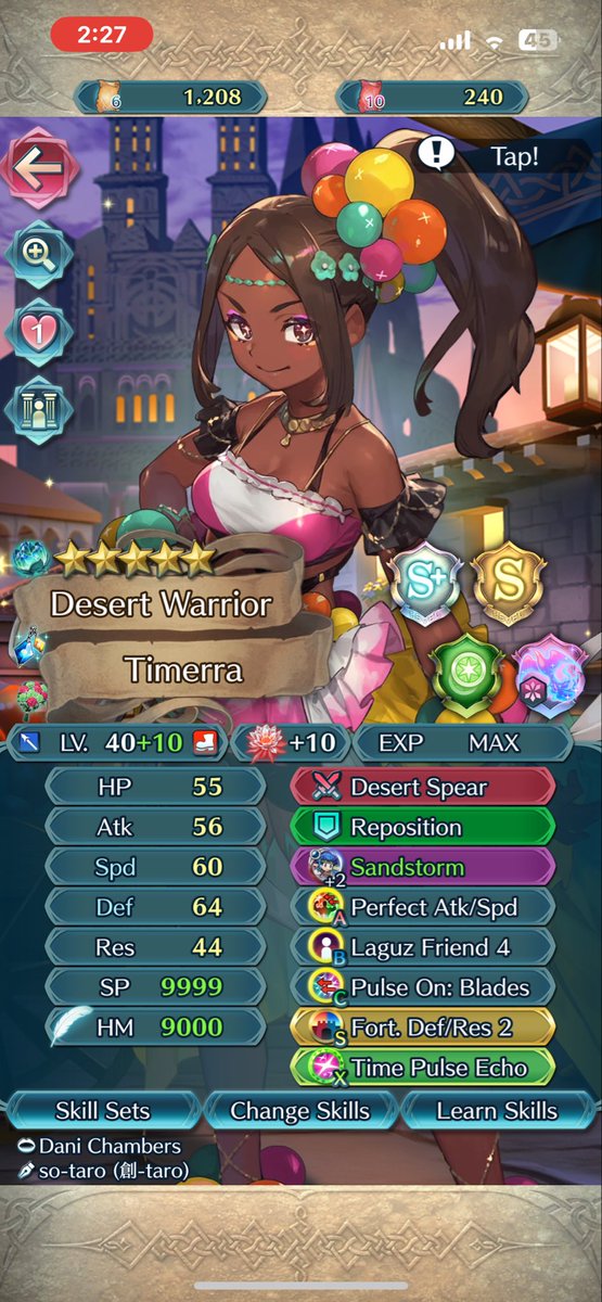 Jahkai006's tweet image. Finally +10’d my first attuned unit and favorite FE character Timmera!! ik she’s out the meta but if there’s anything i need to update the build pls lmk 😊
#FEHeroes #Timerra