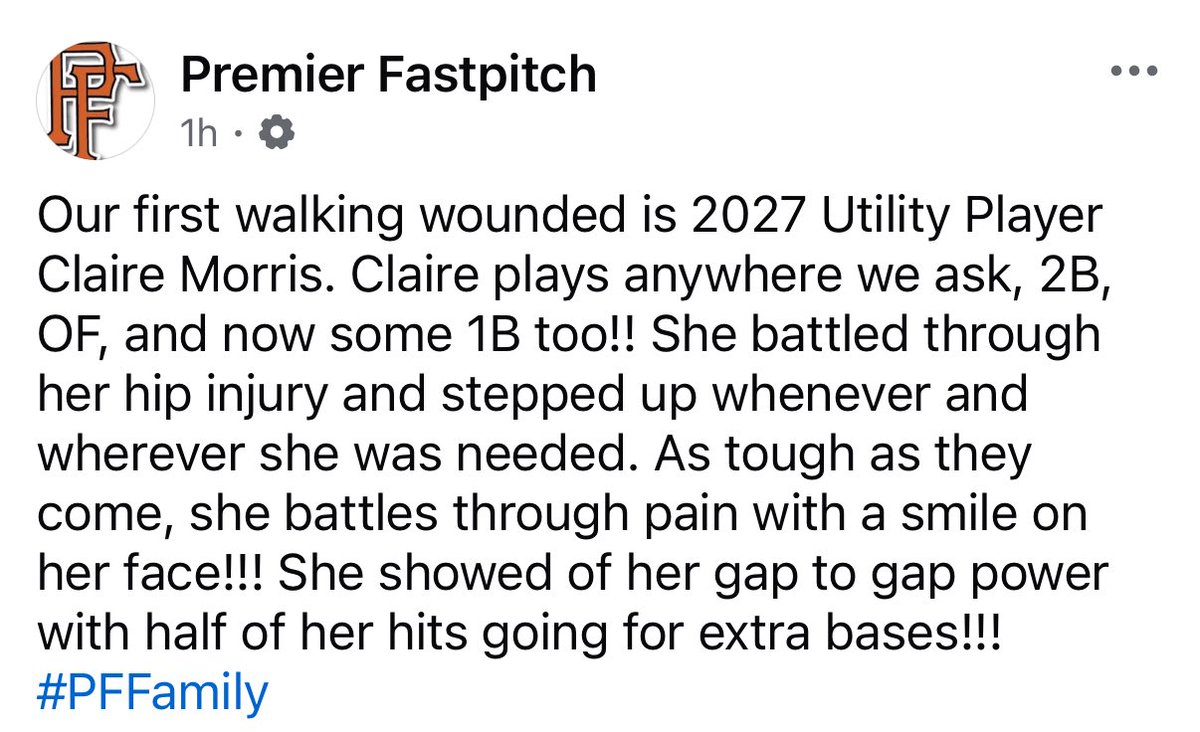 Premier 18U National tweet media