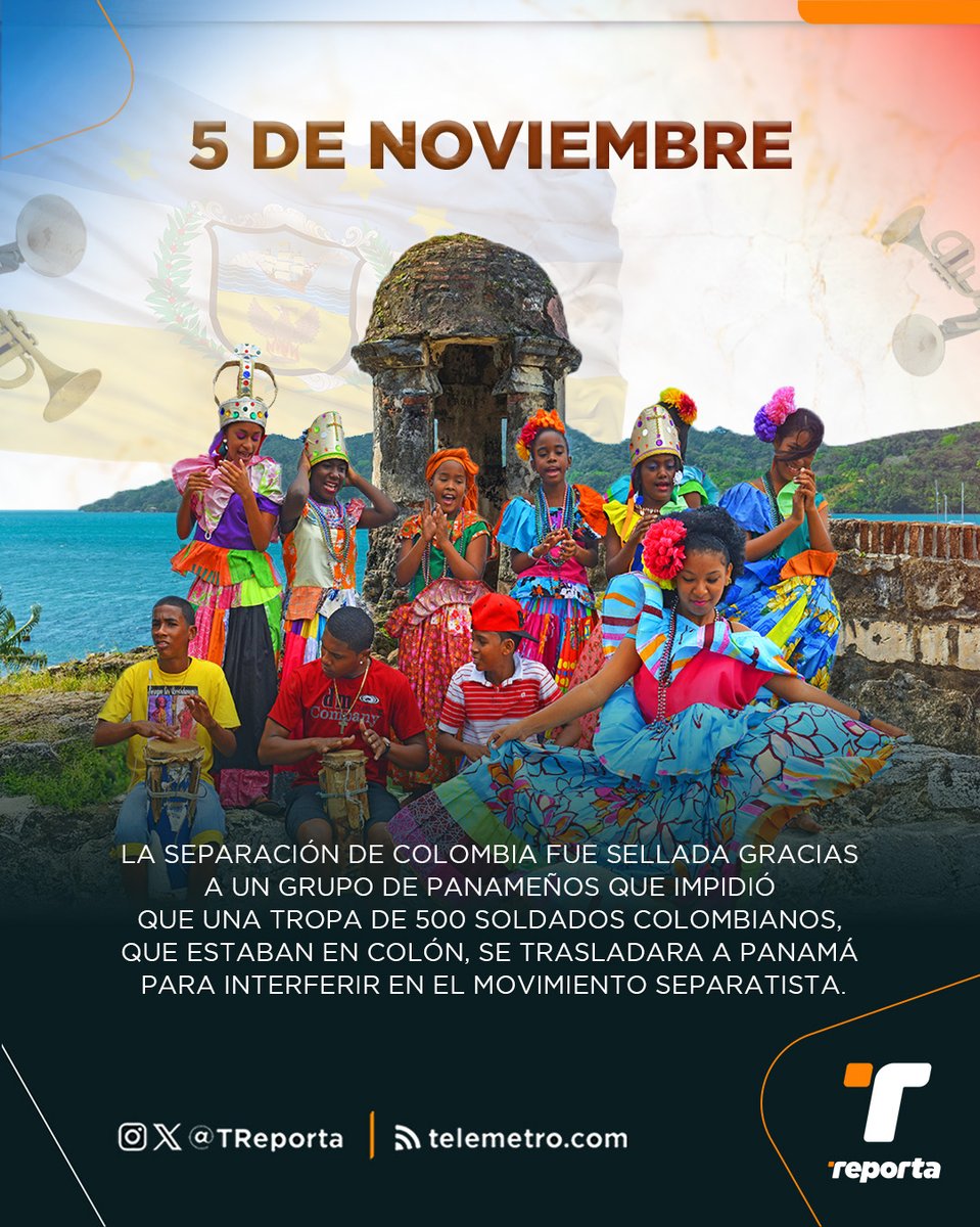 ¡122 años de consolidación de la separación de Panamá de Colombia!

Gracias a las heroicas acciones realizadas en Colón por hombres como Porfirio Meléndez, Juan Antonio Henríquez, Alejandro Ortíz, y otros, en 1903 se logró romper los vínculos que unían a nuestro país con