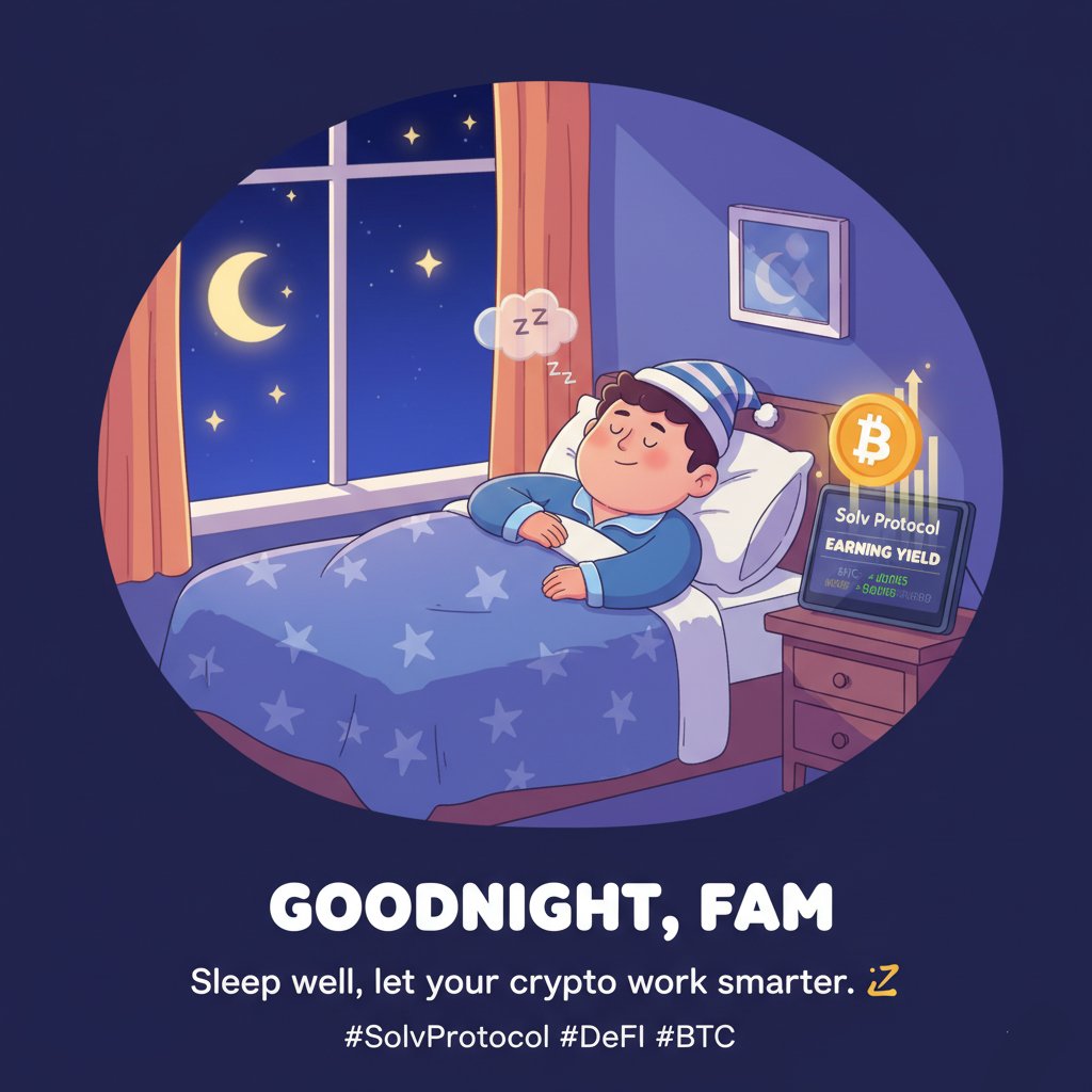 Joshua613765311's tweet photo. Goodnight, fam 🌌
Remember: your assets don’t have to sleep when you do.

With @SolvProtocol , your BTC keeps earning yield safely onchain — even while you rest.
Sleep well, let your crypto work smarter. 💤

#SolvProtocol #DeFi #BTC https://t.co/45geHV6aF1