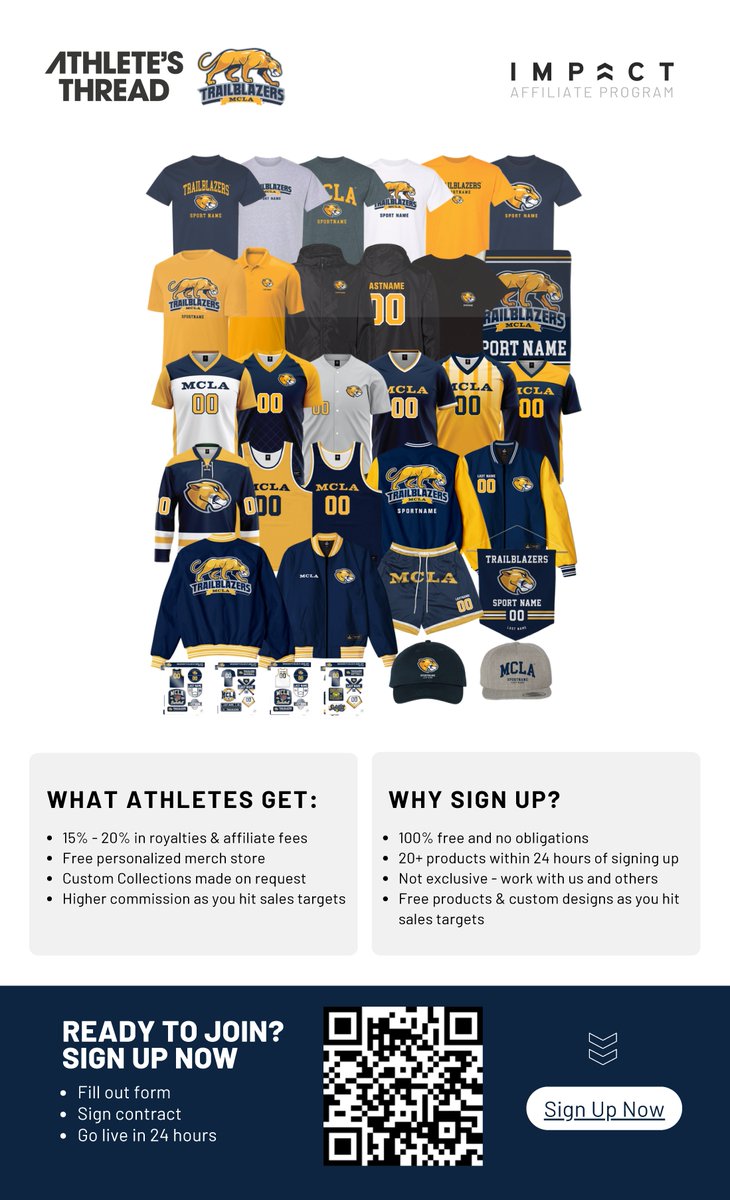 MCLA is proud to announce a new partnership with Athlete's Threads. This will be an opportunity for the public to support their favorite MCLA student athletes.