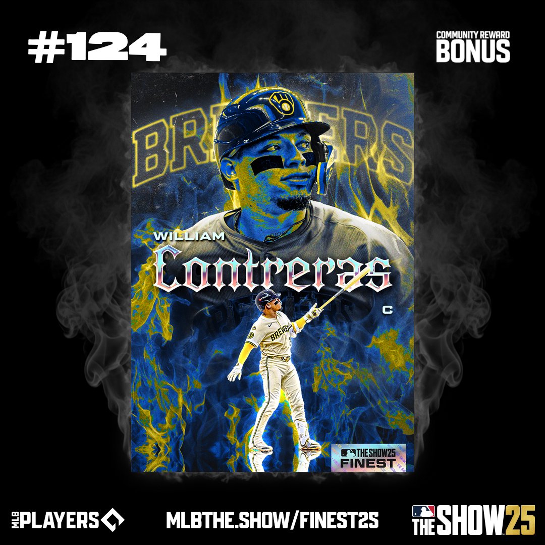 dj_Ericg's tweet photo. I helped reveal Brewers #FINEST2025 in @MLBTHESHOW https://t.co/iQdA7nrumJ https://t.co/Sq1SlBkLOf
