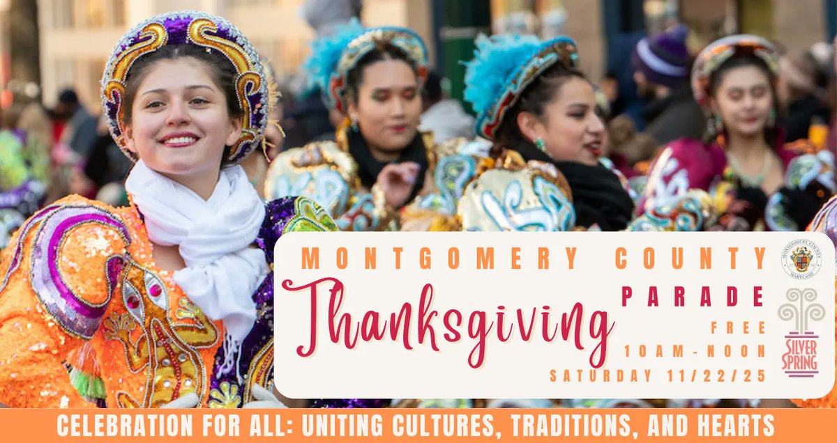 Save the date for the #MoCoThanksParade - 11/22/25!  This tradition brings together our community in a celebration of cultures, traditions and gratitude. Come to #EllsworthPlace after to grab lunch and shop — it’s the perfect way to make a day of #familyfun in <a href="/SilverSpringMD/">Silver Spring Urban District</a>.