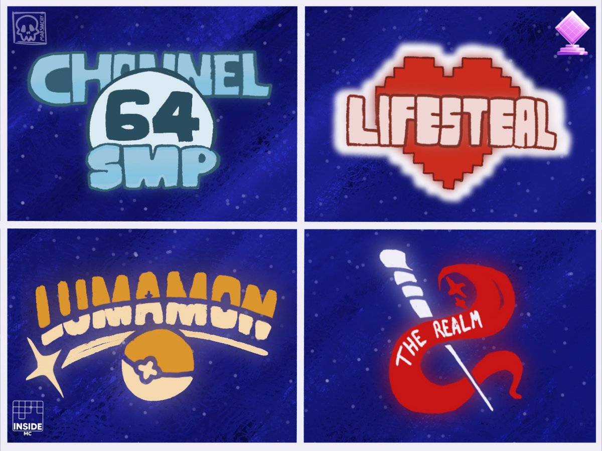 We're very pleased to announce the final 4 nominees for "SMP Of The Year"

Consisting of:
- CHANNEL 64 SMP
- LIFESTEAL SMP
- LUMAMON SMP
- THE REALM SMP

Be sure to vote for your favourite SMP for #TheCTA! 🤝