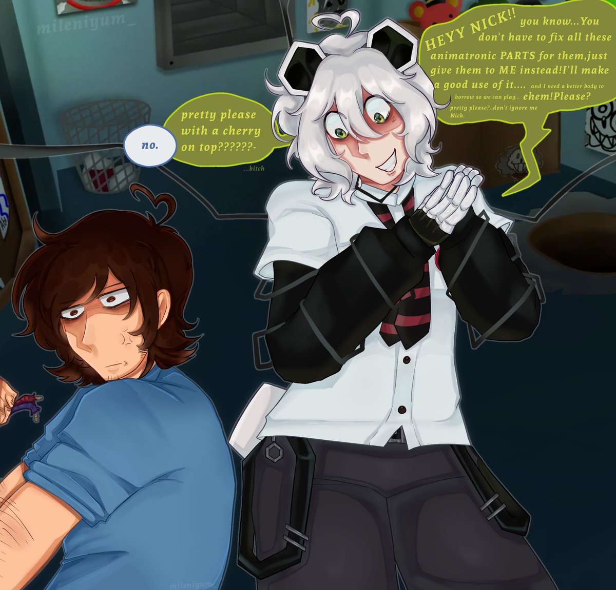 Mileniyum_'s tweet image. How cruel #playtimewithpercy #pwp #palpercy #NickNicholson #art