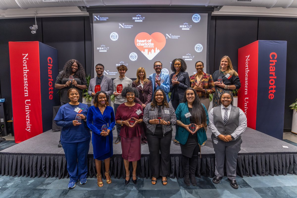 NortheasternCLT's tweet image. We celebrated the Queen City&apos;s finest at the 2025 Heart of Charlotte Awards! 14 incredible individuals &amp;amp; organizations honored for their impact across healthcare, education &amp;amp; community leadership. Grateful to @MeckCounty, @MBKCLTMeck, all event sponsors, nominators, &amp;amp; finalists!