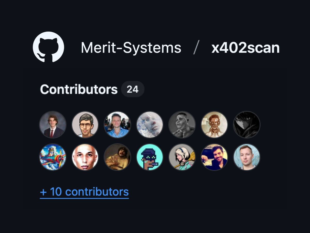 merit_systems's tweet image. Reminder: x402scan is fully open source and paying contributors