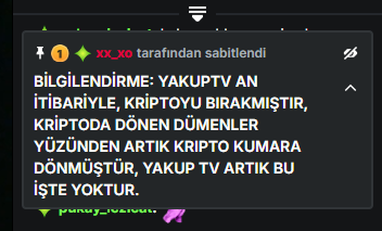 BİLGİLENDİRME: YAKUPTV AN İTİBARİYLE, KRİPTOYU BIRAKMIŞTIR, KRİPTODA DÖNEN DÜMENLER YÜZÜNDEN ARTIK KRIPTO KUMARA DÖNMÜŞTÜR, YAKUP TV ARTIK BU İŞTE YOKTUR.