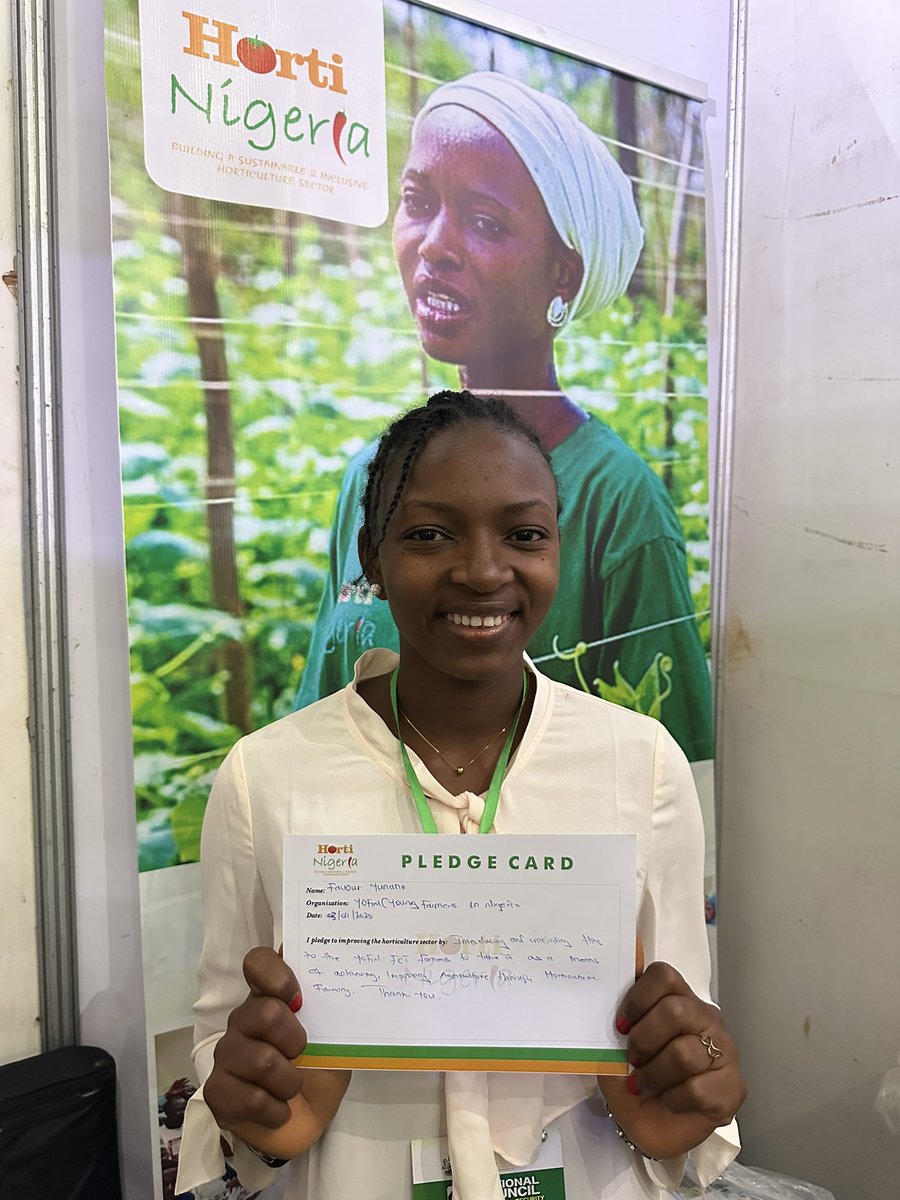 HortiNigeria's tweet photo. At #NCAFS, participants visited the HortiNigeria booth to learn about our impact in building a sustainable horticulture sector and made pledges to advance it beyond the program.
#HortiNigeria #HortiHeroes #FMAFS #FoodSecurity #GrowWithHorti https://t.co/AEvbSJxaQ5