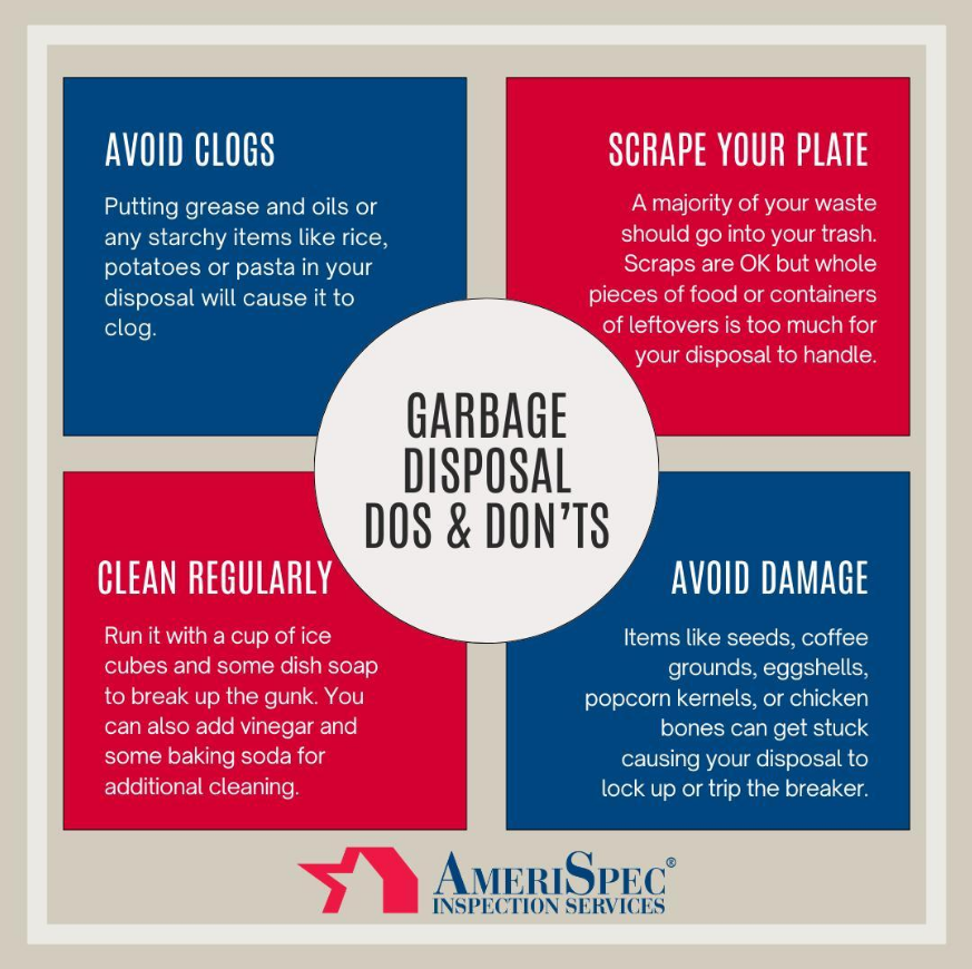 HomeInspectorMN's tweet photo. #GarbageDisposals aren’t meant to handle everything. Misusing them can lead to clogs, damage or costly repairs. Understanding what you can and can’t put down your garbage disposal will keep it running smoothly for years. https://t.co/XQHNeqNANk https://t.co/qajlRbsrib