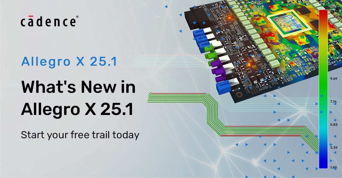 CadenceSDA's tweet image. Prototype failed due to crosstalk? Allegro X integrates SI/PI analysis into the layout tool, catching issues during routing, not after. Save time &amp;amp; ensure first-pass success. 

Try it for free: ow.ly/i2PV50Xf5Ee

#PCBDesign #SignalIntegrity #AllegroX