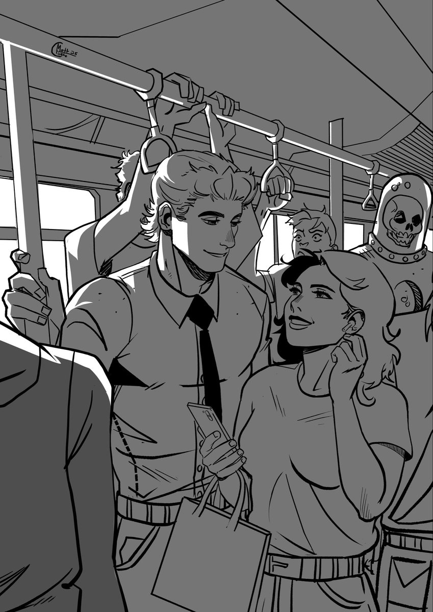 The train cover idea. 
#comics #sketch