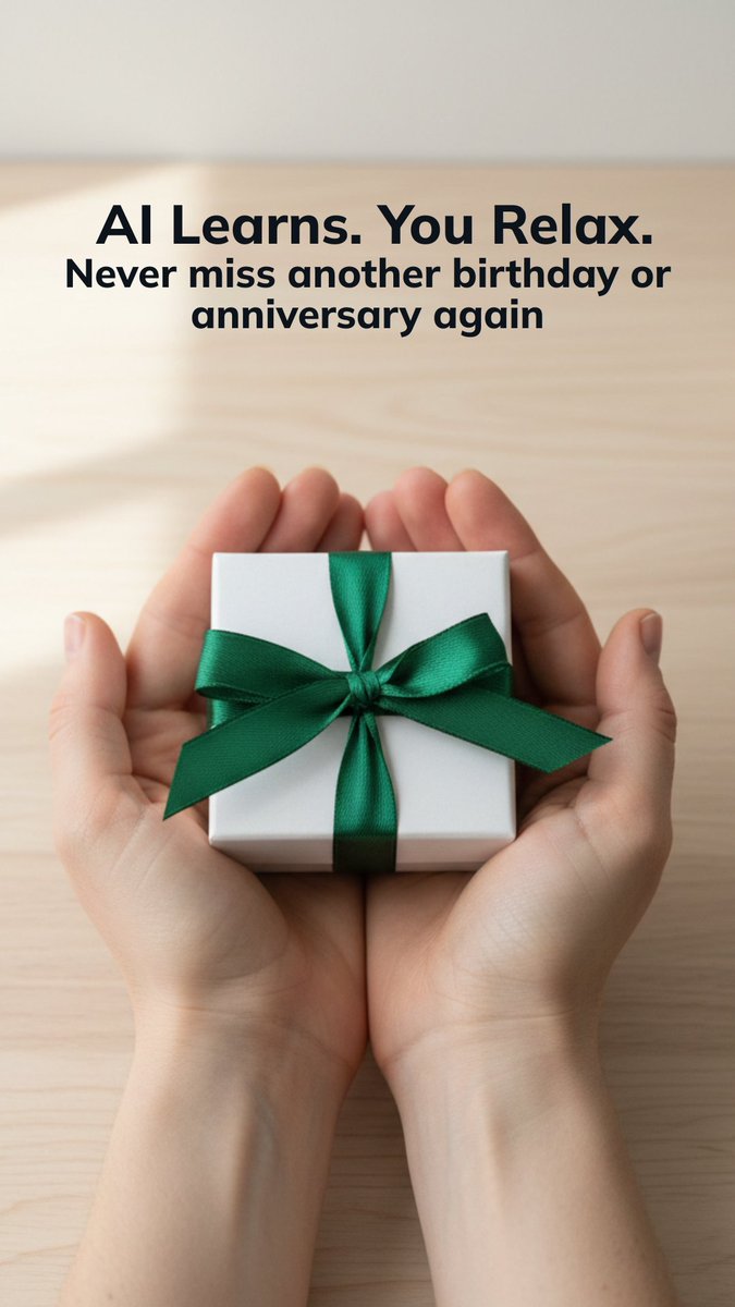 meetgenerous's tweet image. A loved one's birthday is in December.

Do you: Combine their birthday gift with a holiday present? ❌

Do this instead: Use #Generous to make sure every moment counts. ✅✨

#generousapp #gifting #holidays #birthday #giftideas #ai