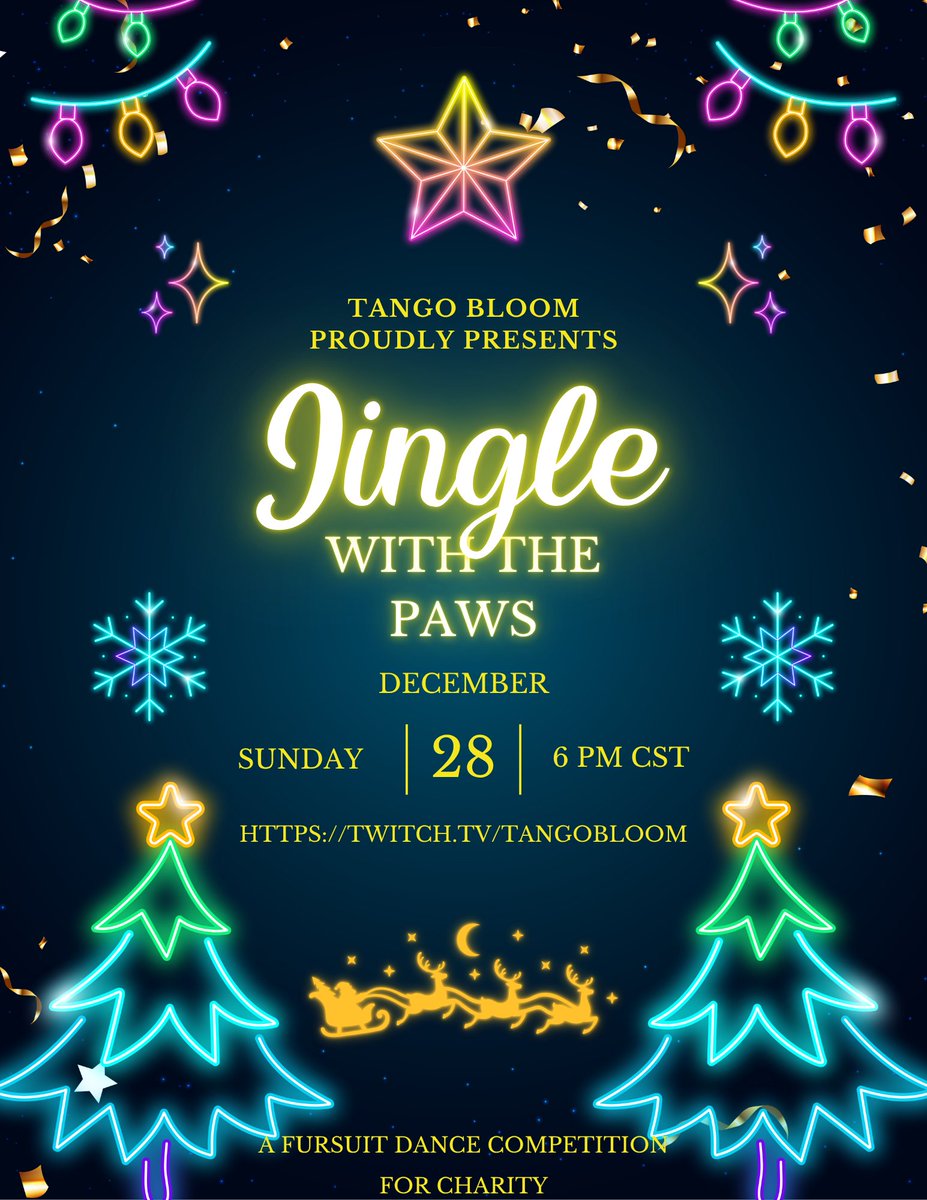Those Jingle Bells I mentioned yesterday are getting louder!

JINGLE WITH THE PAWS '25 AUDITIONS ARE OPEN: forms.gle/ubFAc3wNkLVyWs…

This is a digital charity dance competition with a festive theme! Rules and more info in the link! 

Submissions close on Dec 21st!