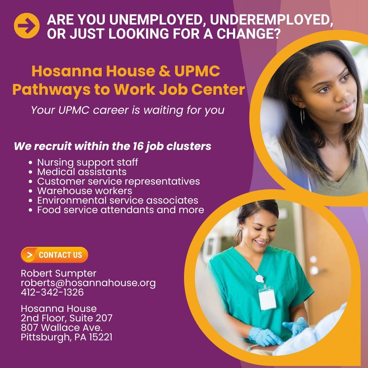 HosannaHouseInc's tweet photo. Hosanna House Pathways to Work is opening doors! 24 jobs confirmed, 35 active participants, 99% retention. 

Need career help? Applications, coaching, guidance. Your future is waiting.

 Hosanna House |  412-342-1326 | roberts@hosannahouse.org

#PathwaysToWork #HosannaHouseWorks https://t.co/t7EcbbYRZZ