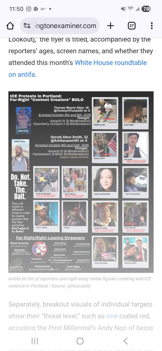 IzTyce's tweet photo. Antifa now posting "hit lists" around portland. @angertab @nickshirley @nicksortor @Tommy4Trump420 @camhigby @rightsiderebel everyone has a right to protest and let their voices be heard, facts dont care about your feelings. https://t.co/6qedUJP7dw