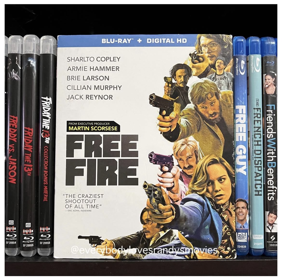RandysMovies's tweet photo. Movie: #FreeFire (2017)
Starring: #CillianMurphy #ArmieHammer #BrieLarson #SharltoCopley #JackReynor #BabouCeesay #EnzoClienti #SamRiley #MichaelSmiley #NoahTaylor #PatrickBergin
Directed By: #BenWheatley
#BluRay
#MovieNerd
#MovieCollector
#BluRayCollection
#MovieCollection
#MovieBuff
#PhysicalMedia
#FilmTwitter 🔫