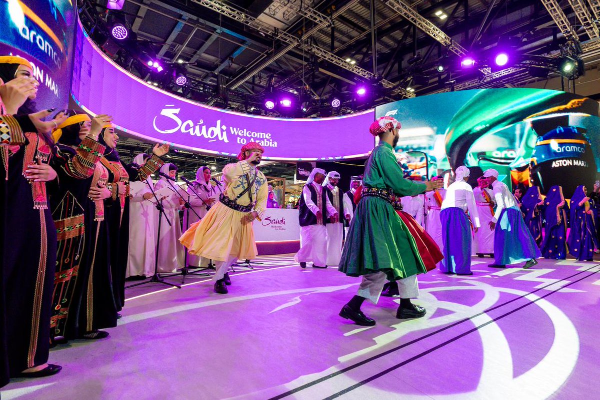 SaudiTourism's tweet photo. #SaudiLand pavilion opened its doors at #WTMLDN, welcoming visitors from around the world to explore Saudi’s rich culture and diverse tourism experiences. https://t.co/RmNvOpHBLZ
