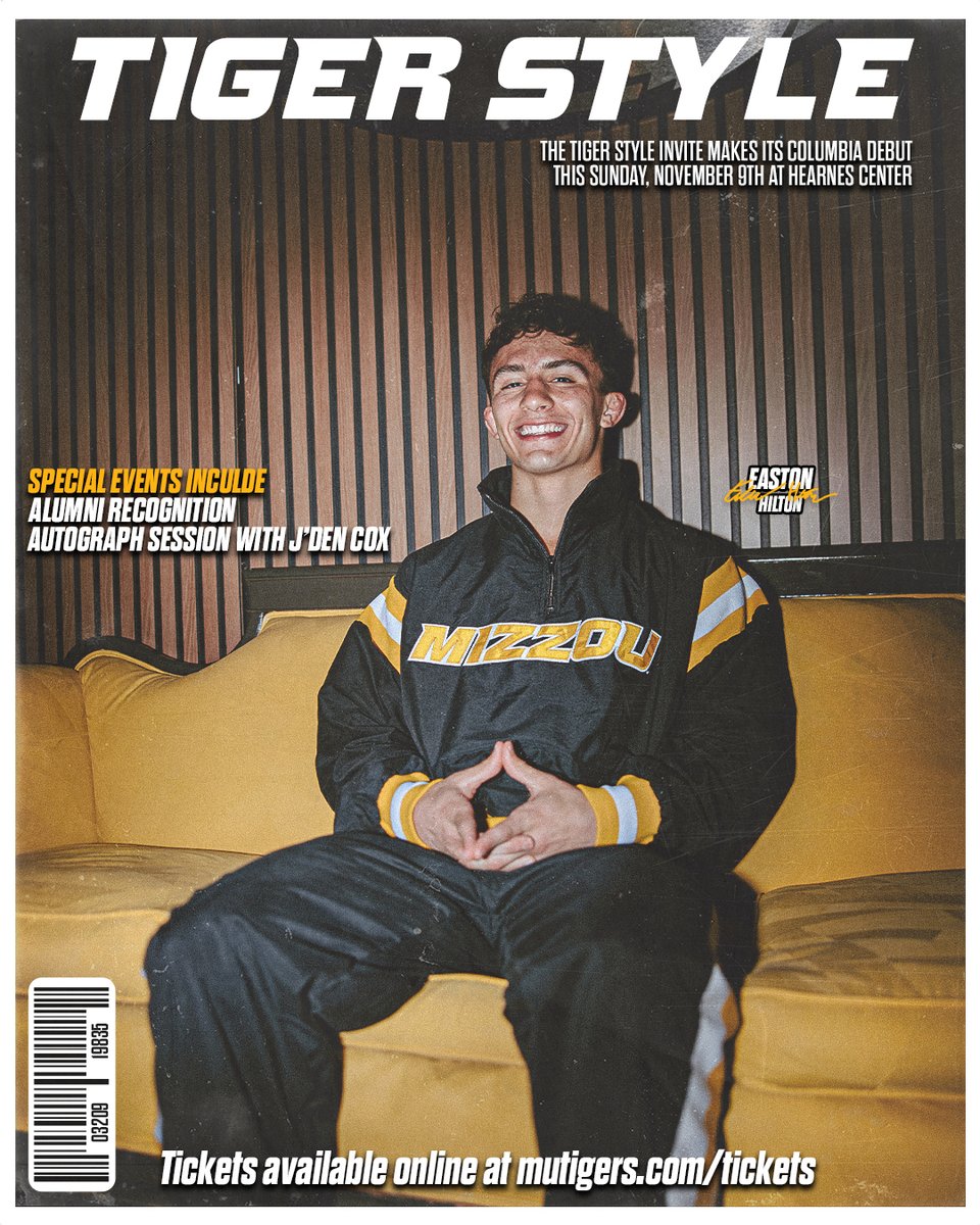 MizzouWrestling's tweet photo. Back at it this weekend!

Tiger Style Invite: Little Rock, Oklahoma, Purdue and South Dakota State
Alumni Weekend and J'den Cox autographs ✍️
🎟️ https://t.co/hnF7T6TYrd

#TigerStyle https://t.co/9vryNaKcfi