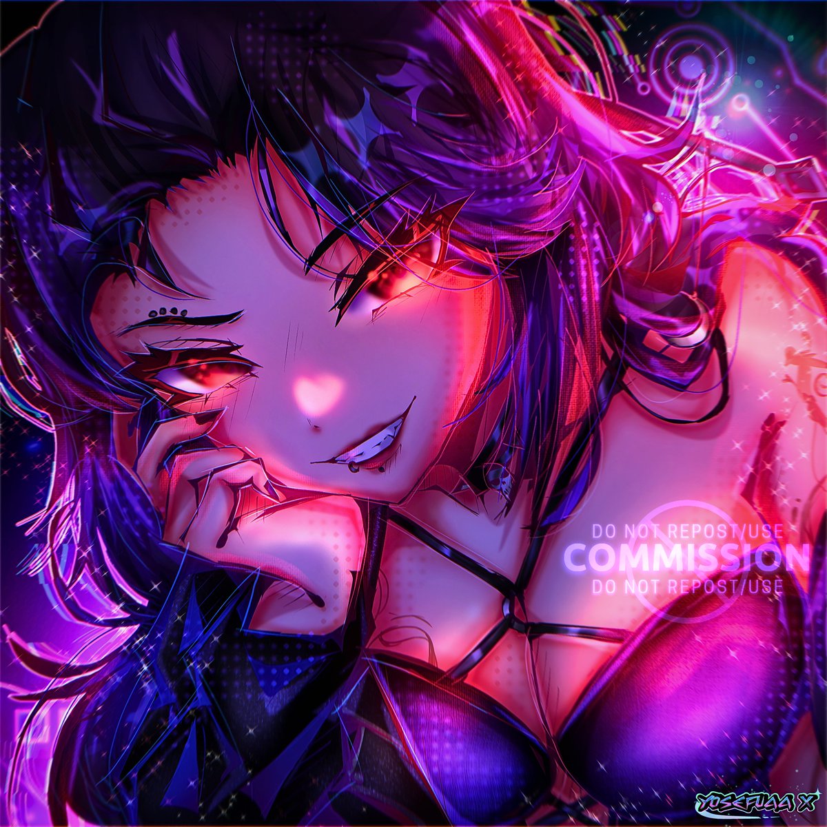 Commission for <a href="/FoxiiMadness/">FoxiiMadness 🌙💜</a> 💙✨

#VGenComm #VGenComms #vgenartist
