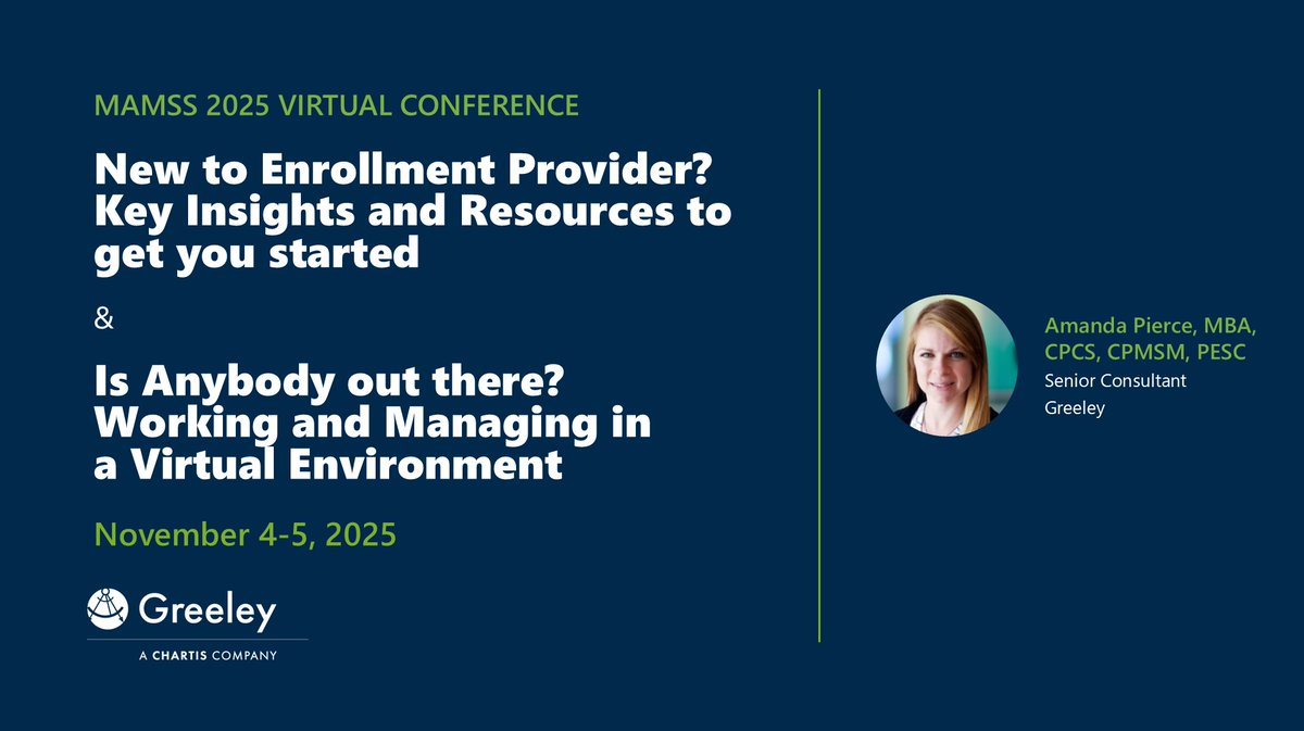 ChartisQuality's tweet image. Tune in to Amanda Pierce’s presentations on November 4-5 at this year’s #MAMSS 2025 Virtual Conference. She will share top tips for MSPs new to the enrollment process, as well as recommendations for successfully working in a virtual environment. bit.ly/4nH0pVU