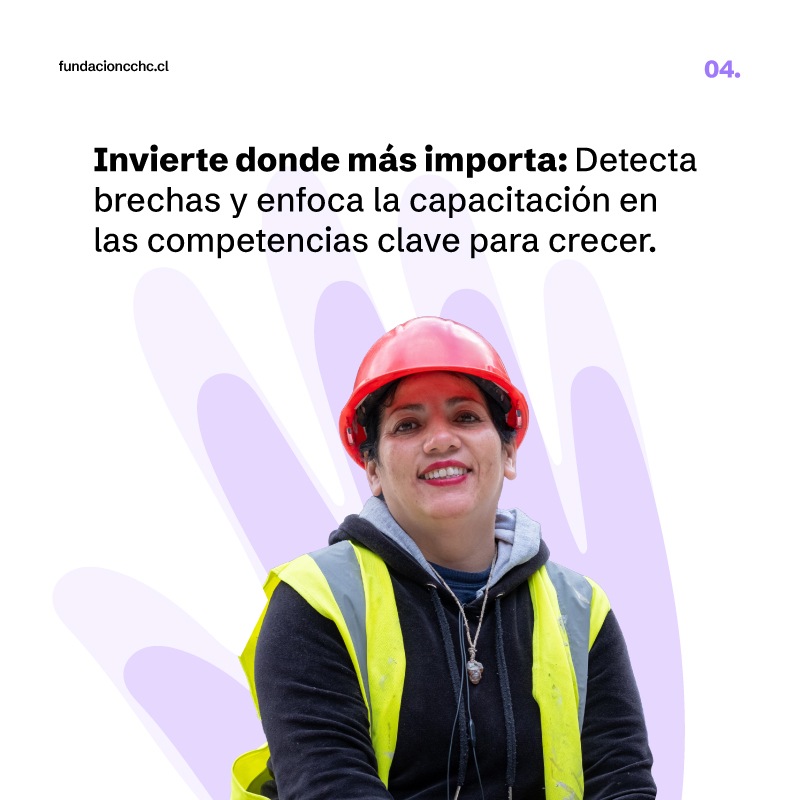 CChC_Chile's tweet photo. Cuando las personas crecen, las empresas también. Capacita con propósito y potencia el talento