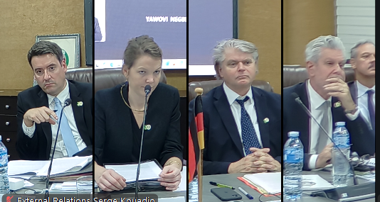 ECOWASdevparcel's tweet photo. "Bilateral negotiations between Germany &amp; ECOWAS are underway in Abuja (Nov 4-5, 2025), focusing on deepening cooperation in key areas of peace, security, governance,&amp;sustainable development to foster regional growth and stability. #GermanyECOWAS #PartnershipDevelopment @BMZ_Bund https://t.co/xcLpXZZeX2