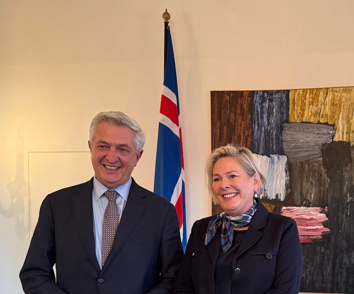 I was honoured to meet President Halla Tómasdóttir and convey to her — and through her — UNHCR’s deep gratitude to the people of Iceland for their principled support to the <a href="/UN/">United Nations</a> and to humanitarian and refugee responses globally.

🇮🇸🇺🇳🇮🇸🇺🇳🇮🇸🇺🇳