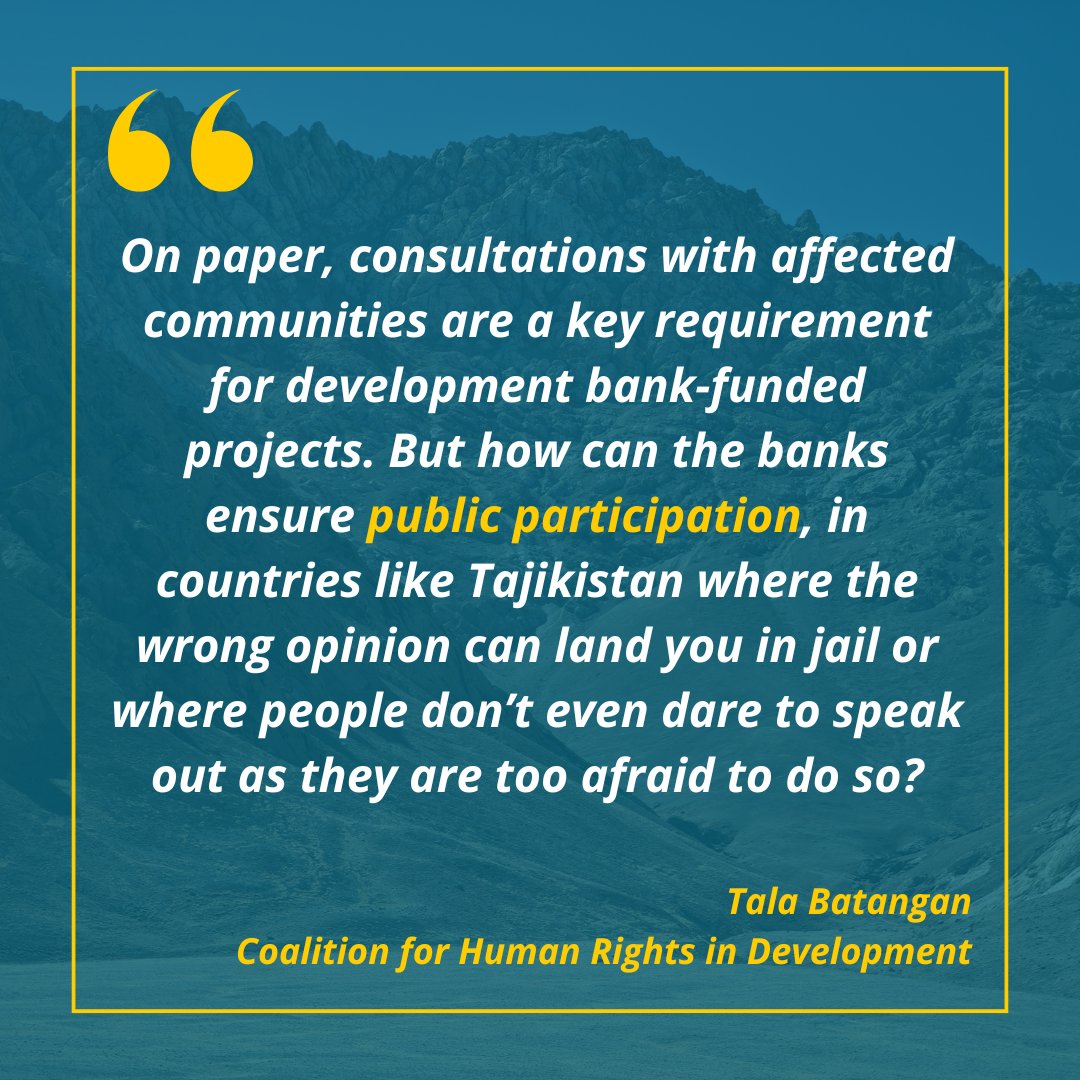 In #Tajikistan, a <a href="/WorldBank/">World Bank</a>-led consortium is funding the #Rogun dam — a project that risks displacing 60,000+ people &amp; causing lasting environmental harm.

A new analysis reveals serious flaws in the #resettlement plan, find out more👇 rightsindevelopment.org/news/rogun-dam…