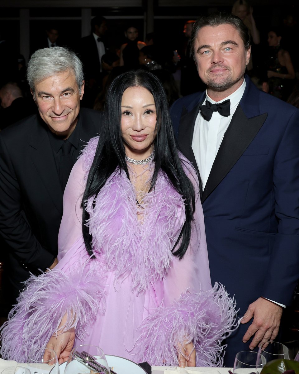 LACMA CEO and Wallis Annenberg Director #MichaelGovan and event co-chairs #EvaChow and #LeonardoDiCaprio at the 14th annual <a href="/LACMA/">LACMA</a> Art+Film Gala presented by Gucci. #GucciLACMA2025