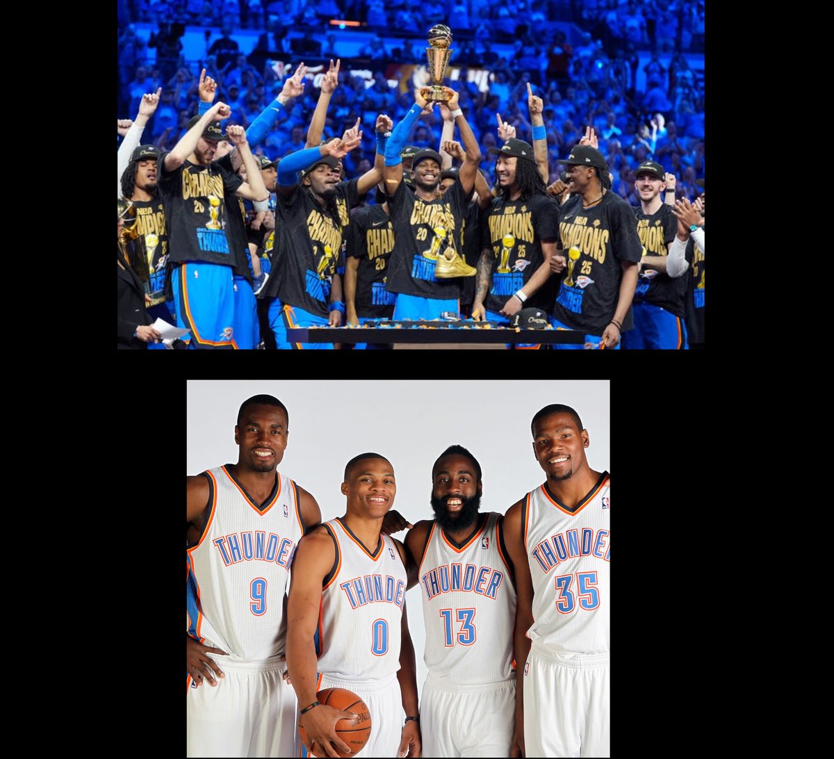 The Oklahoma City Thunder have won the most regular season games of any team since the beginning of the 2009-10 season.

1) OKC 777 wins
2) Boston 776
3) Golden State 754
4) LA Clippers 750
5) Miami 747