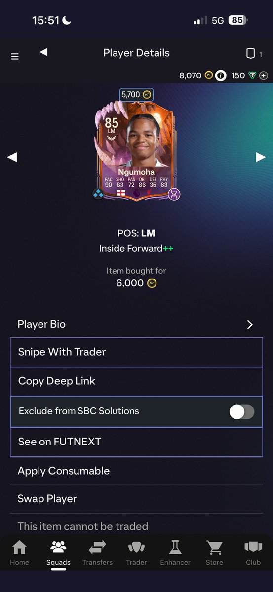 Higgzy10's tweet photo. @RobosFUT Trying to do something with this guy https://t.co/TPeKmDTUwO