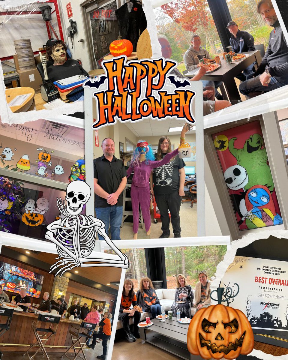 Halloween spirit was in full swing at Protectowire! Our team went all out for this year’s Spooktacular Office Decorating Contest, and the creativity was off the charts.
Congratulations to our winners!
#Protectowire #linearheatdetection