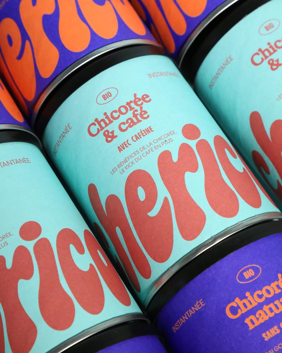 PENTAWARDS's tweet image. Nash and Young&apos;s #packagingdesign for CHERICO pairs vibrant colour blocks with playful typography to create instant impact. The contrasting shades evoke a sense of energy and nostalgia, capturing the brand’s modern twist on a classic coffee alternative. #DailyDesignInspiration