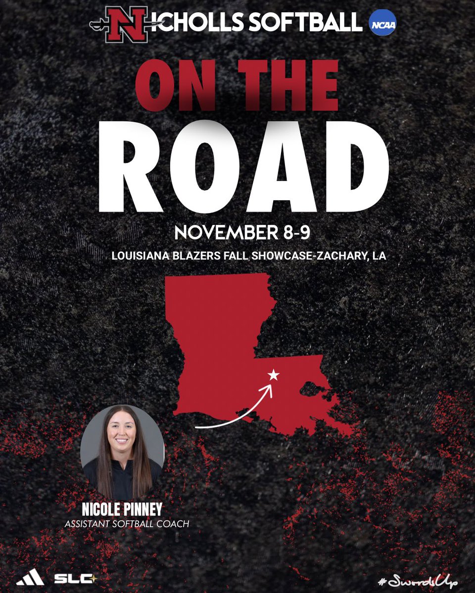 nicholls_sb's tweet photo. 𝟯 𝗖𝗼𝗮𝗰𝗵𝗲𝘀, 𝟯 𝗦𝘁𝗮𝘁𝗲𝘀🚘

@CoachRonFrost, @nicole_pinney6, @Coach_AVazquez all hitting the recruiting trail this weekend!

⬇️drop your schedules⚔️

#SwordsUp https://t.co/pbxBRnVg4z