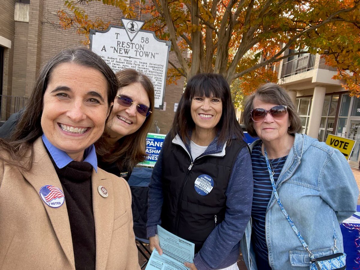 So good to see friends and neighbors volunteering and coming to vote for <a href="/SpanbergerForVA/">Abigail Spanberger</a> <a href="/SenatorHashmi/">Senator Hashmi</a> <a href="/jonesjay/">Jay Jones</a> <a href="/ireneshintweets/">irene shin 🐰</a> <a href="/Keys_Gamarra/">Karen Keys-Gamarra (she, her, hers)</a>
Herndon and Reston are showing up! 
<a href="/HuntermillDems/">Hunter Mill Democrats</a> <a href="/DranesvilleDems/">Dranesville Democrats</a> <a href="/FairfaxDems/">Fairfax Democrats</a> <a href="/vademocrats/">Virginia Democrats</a>